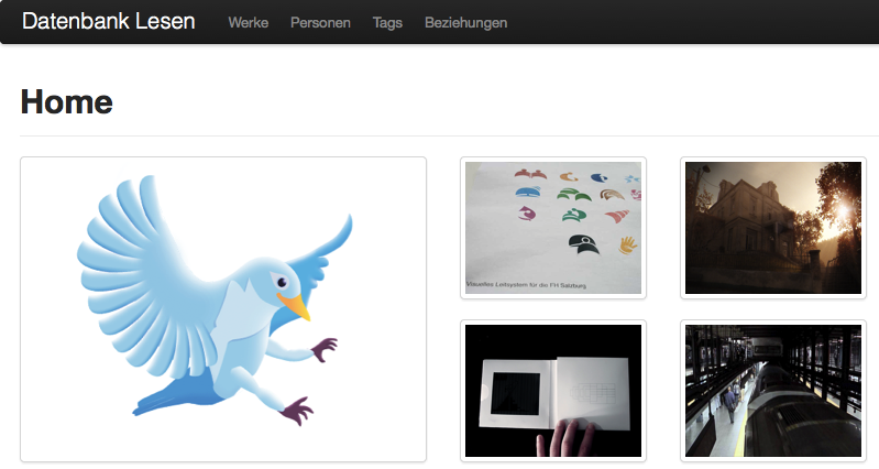 Abbildung 144: Homepage der Mini-Applikation