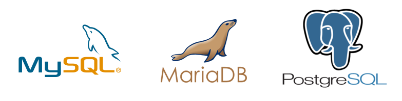 MySQL und MariaDB Logos